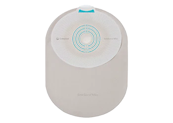 Coloplast Sensura One-Piece Mio Closed Pouch, Opaque With Inspection Window 8-1/2" (22cm), Non-Convex, Stoma Opening 1-9/16" - 1-3/4" (40mm - 55mm) - Box of 30