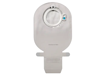 Coloplast Sensura Mio Click Two-Piece Drainable Pouch With Easiclose Wide-Outlet, Opaque With Inspection Window 11" (28cm), Flange 2-3/4" (70mm) - Box of 10