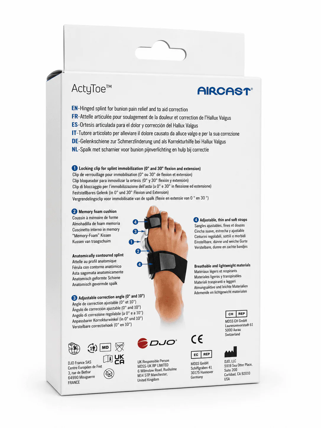 Aircast ActyToe Hinged Bunion Splint - Image 8