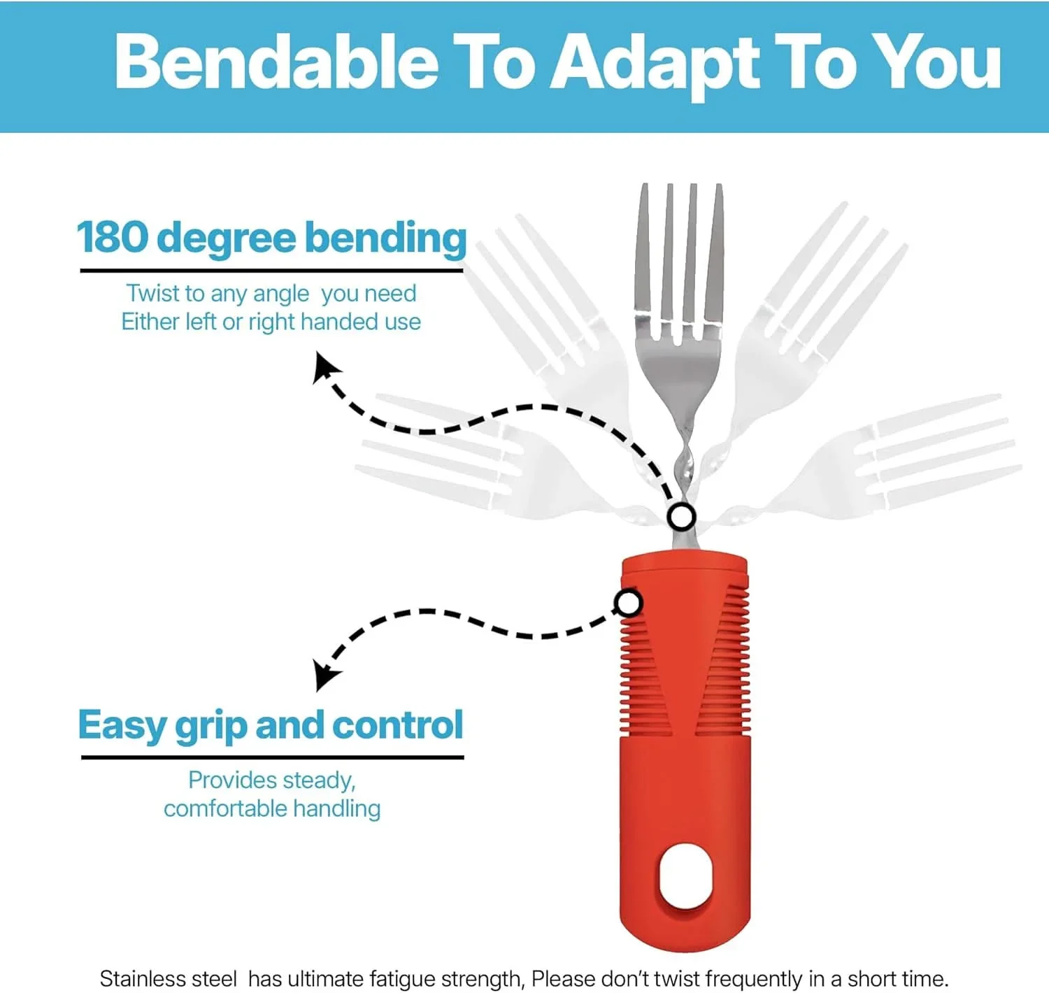 Carex Adaptive Eating Utensils Set - Image 3