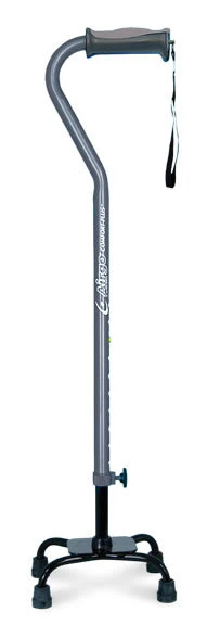 Drive Medical Airgo Soft Handled Quad Cane Large Base