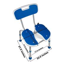 Airway Surgical PCP Padded Bath Seat with Backrest And Cutout - Image 3