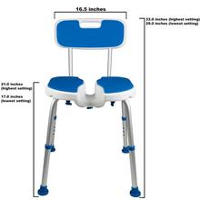 Airway Surgical PCP Padded Bath Seat with Backrest And Cutout - Image 4