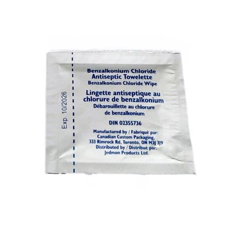 Innovative Safety Supply Antiseptic Towelette with Benzalkonium Chloride - Image 2