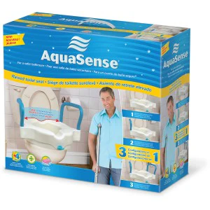 Drive Medical Aquasense 3-in-1 Raised Toilet Seat - Image 2