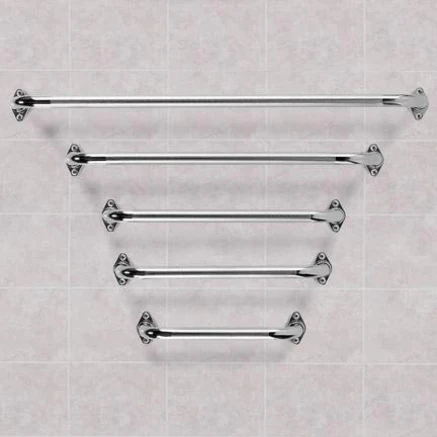 Drive Medical Aquasense Knurled Chrome Grab Bars - Image 2
