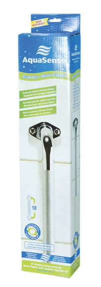 Drive Medical Aquasense Knurled Chrome Grab Bars - Image 3