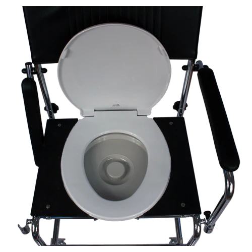 Artisan of Canada 500AF Adjustable Frame Drop Arm Wheeled Commode - Image 2