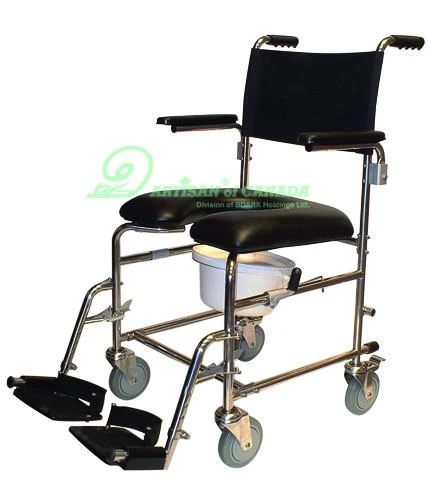 Artisan of Canada Shower Commode Chair With Casters