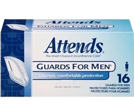 Attends Guards for Men (Anatomical Cup Shape)