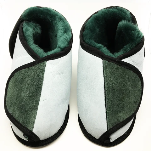 Australian Sheepskin Apparel Wrap Around Boot, Closed Toe with Rubber Sole - Image 2