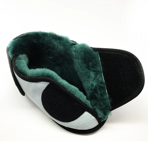 Australian Sheepskin Apparel Wrap Around Boot, Closed Toe with Rubber Sole - Image 3