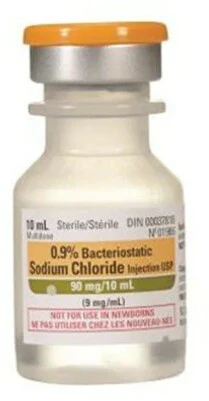 CANADIAN PHARMACEUTICAL Bacteriostatic Saline 0.9% NaCl Injection with Preservative 10ml Vial