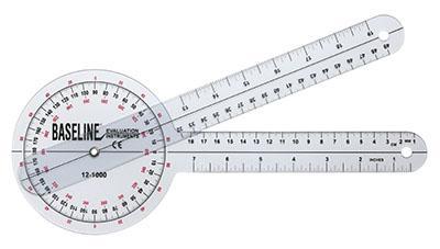 Baseline Plastic Goniometer - 360 Degree Head