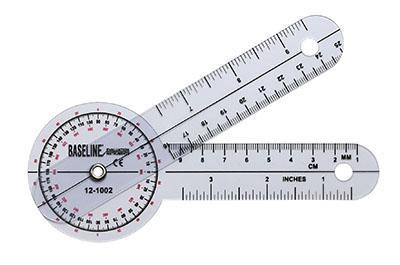 Baseline Plastic Goniometer - 360 Degree Head - Image 3