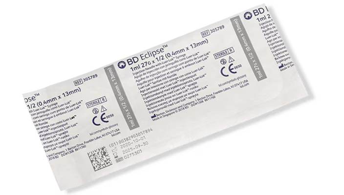 BD Eclipse Safety Hypodermic Syringe & Needle - Image 6