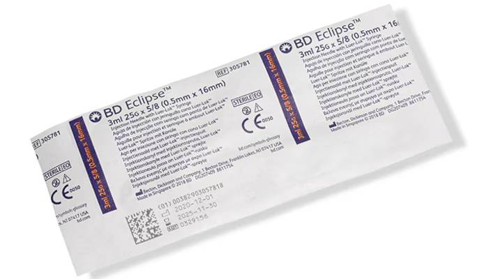 BD Eclipse Safety Hypodermic Syringe & Needle - Image 8