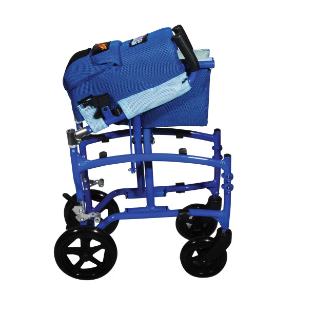 Drive Medical Blue Aluminum Transport Chair - Image 2