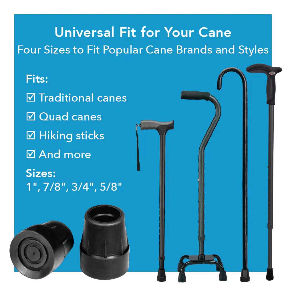 Carex Wood Cane Black Tips - Image 2