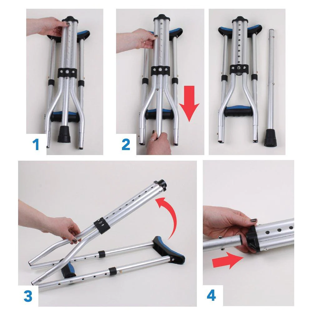 Carex Folding Crutches - Image 3