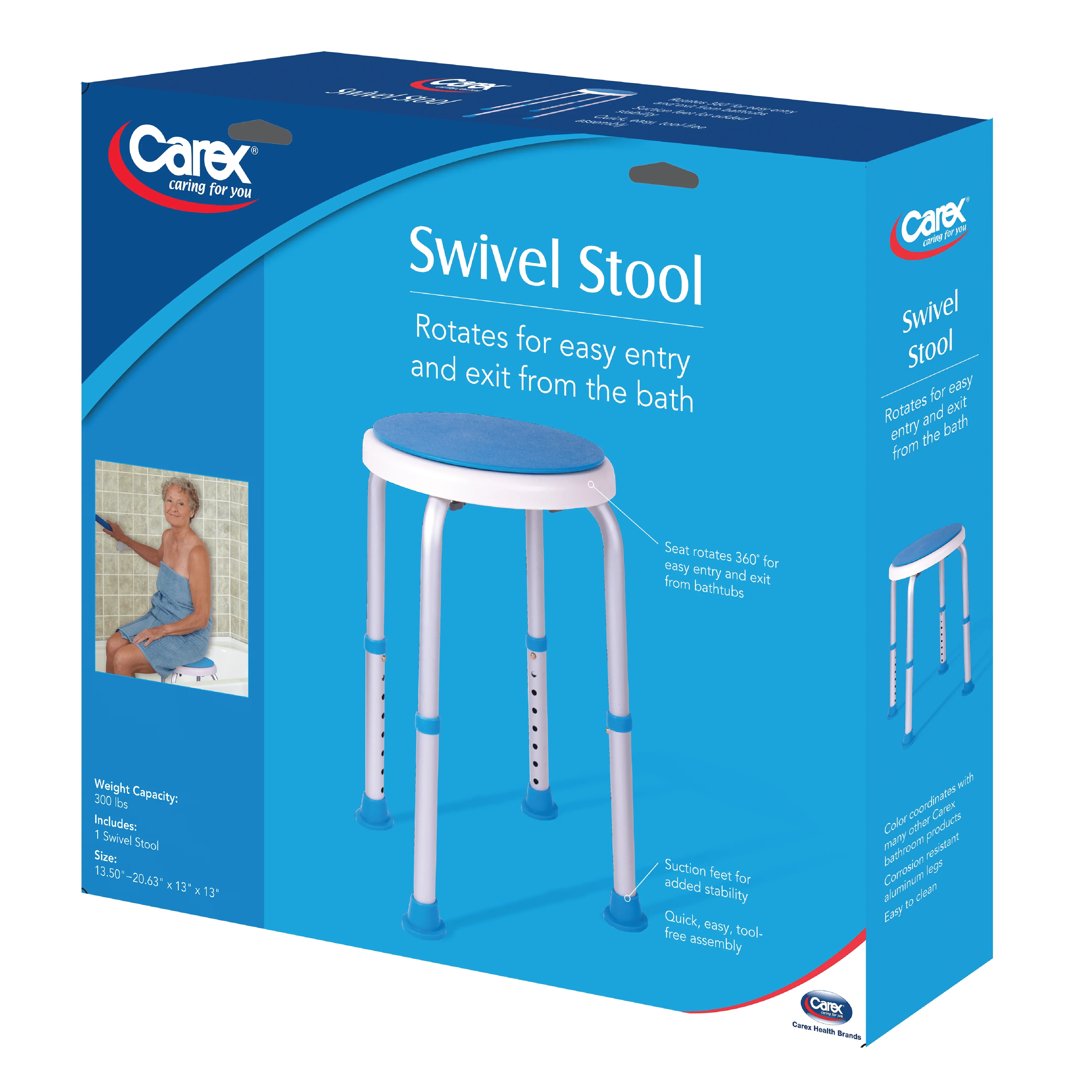 Carex Swivel Shower Stool - Image 4