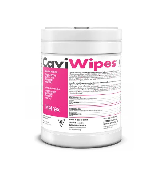 Metrex Caviwipes Surface Disinfectant Wipes 160/Can