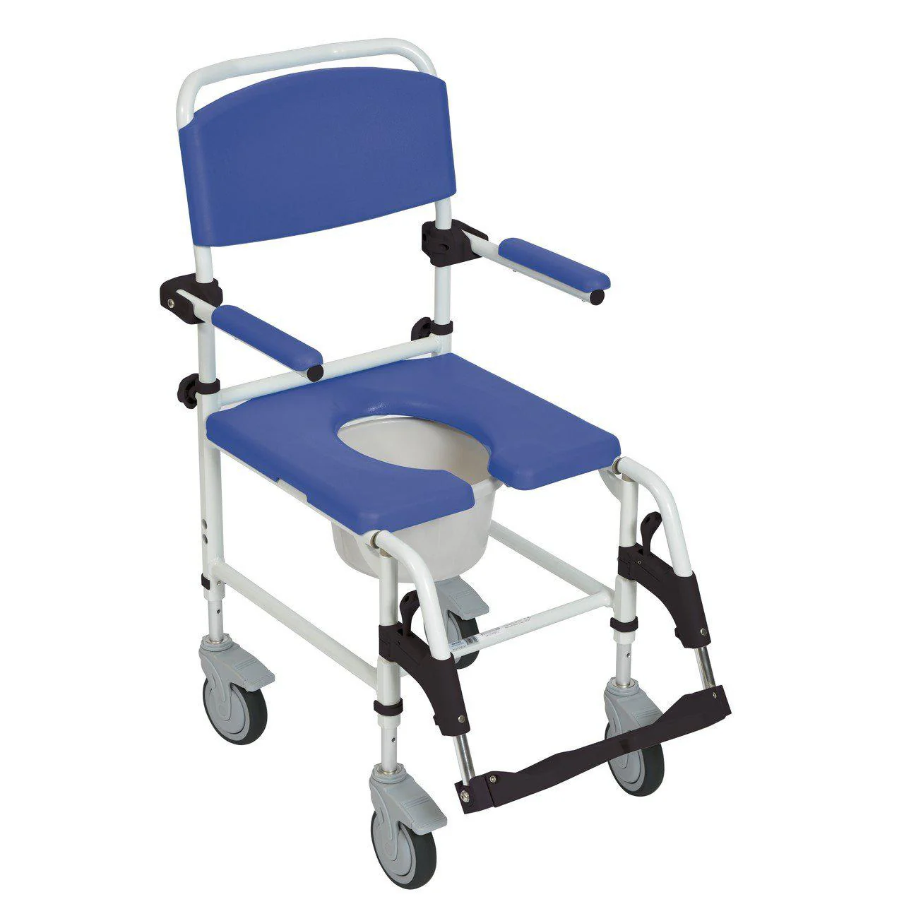 Drive Medical Aluminum Rehab Shower Commode Chair - Image 2