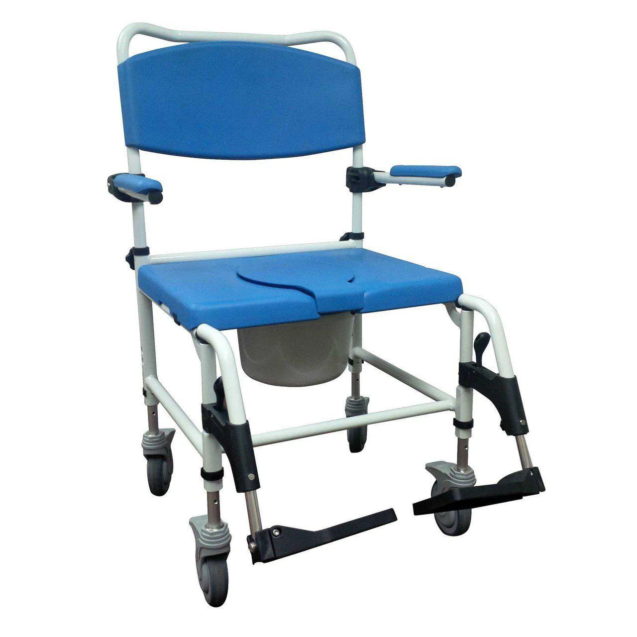 Drive Medical Aluminum Rehab Shower Commode Chair - Image 3