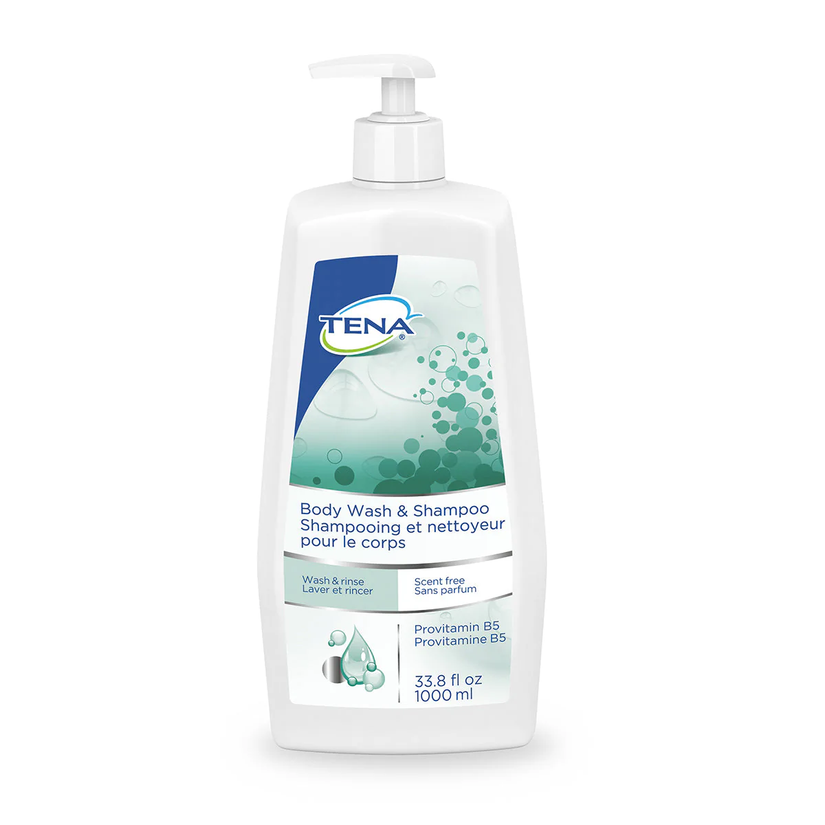 TENA Body Wash and Shampoo Scented 500mL - Image 2