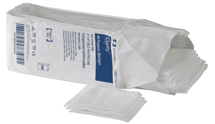 Covidien Curity All Purpose Sterile Non-Woven Sponge
