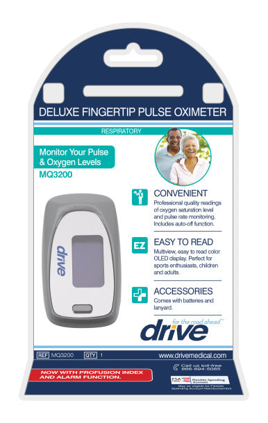 Drive Medical Deluxe Fingertip Pulse Oximeter - Image 2