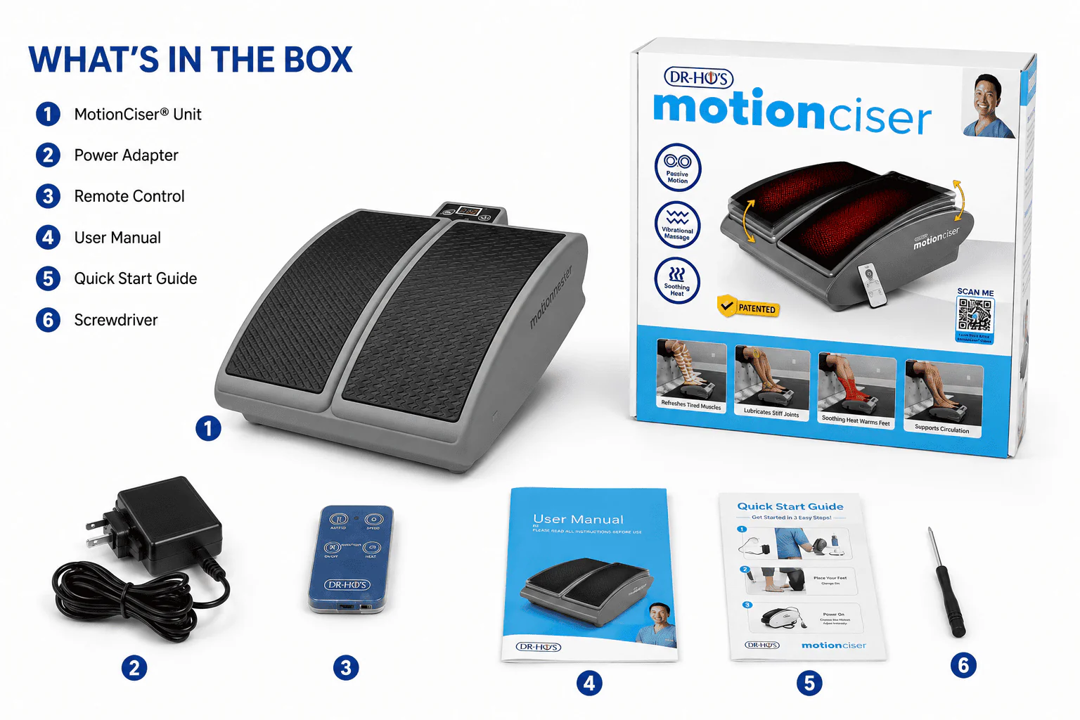 Dr Ho's DR-HO'S MotionCiser Heated Foot and Leg Exerciser - Image 9