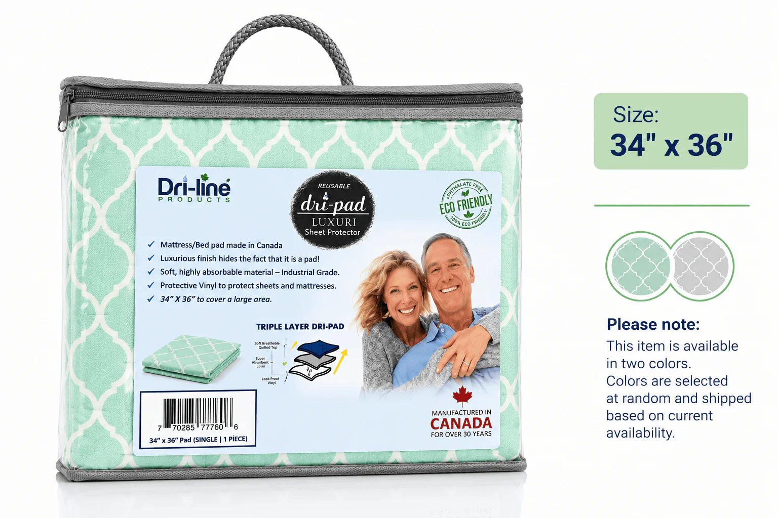 Dri-Line Dri-Pad Luxuri Reusable Underpad Sheet Protector - Image 5