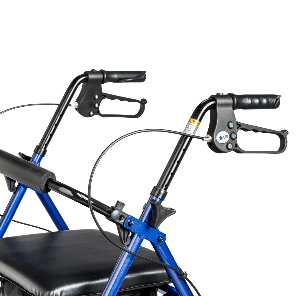 Drive Medical Adjustable Rollator w/ 6" Casters Blue - Image 6
