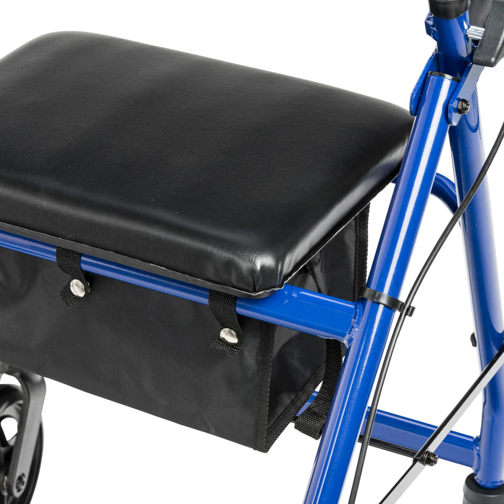 Drive Medical Adjustable Rollator w/ 6" Casters Blue - Image 9