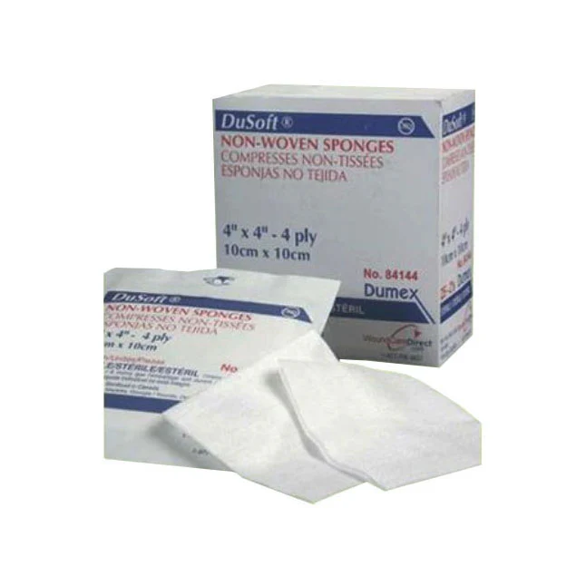 Derma Sciences Dusoft Sterile 4-Ply Non-Woven Sponge 4" x 4"