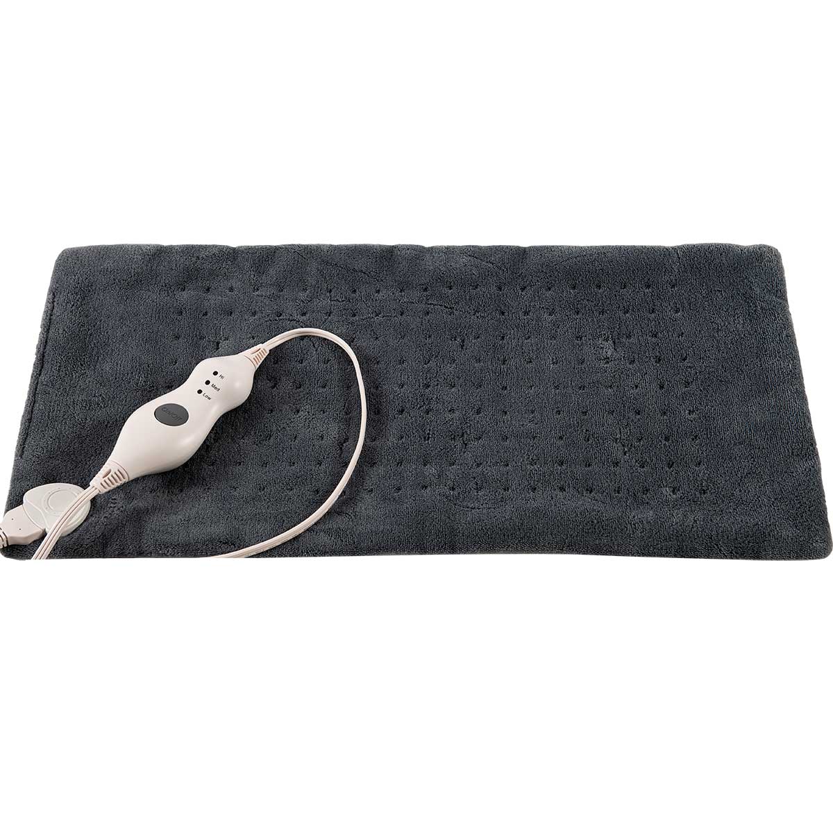 Relaxus Electric Heating Pad Regular Size Grey 12"x24"