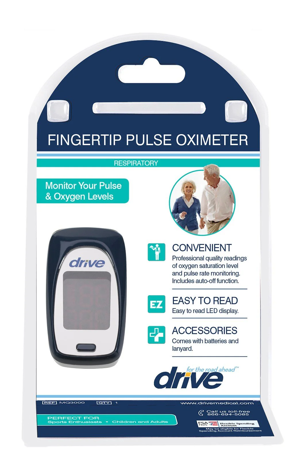 Drive Medical Fingertip Pulse Oximeter - Image 3