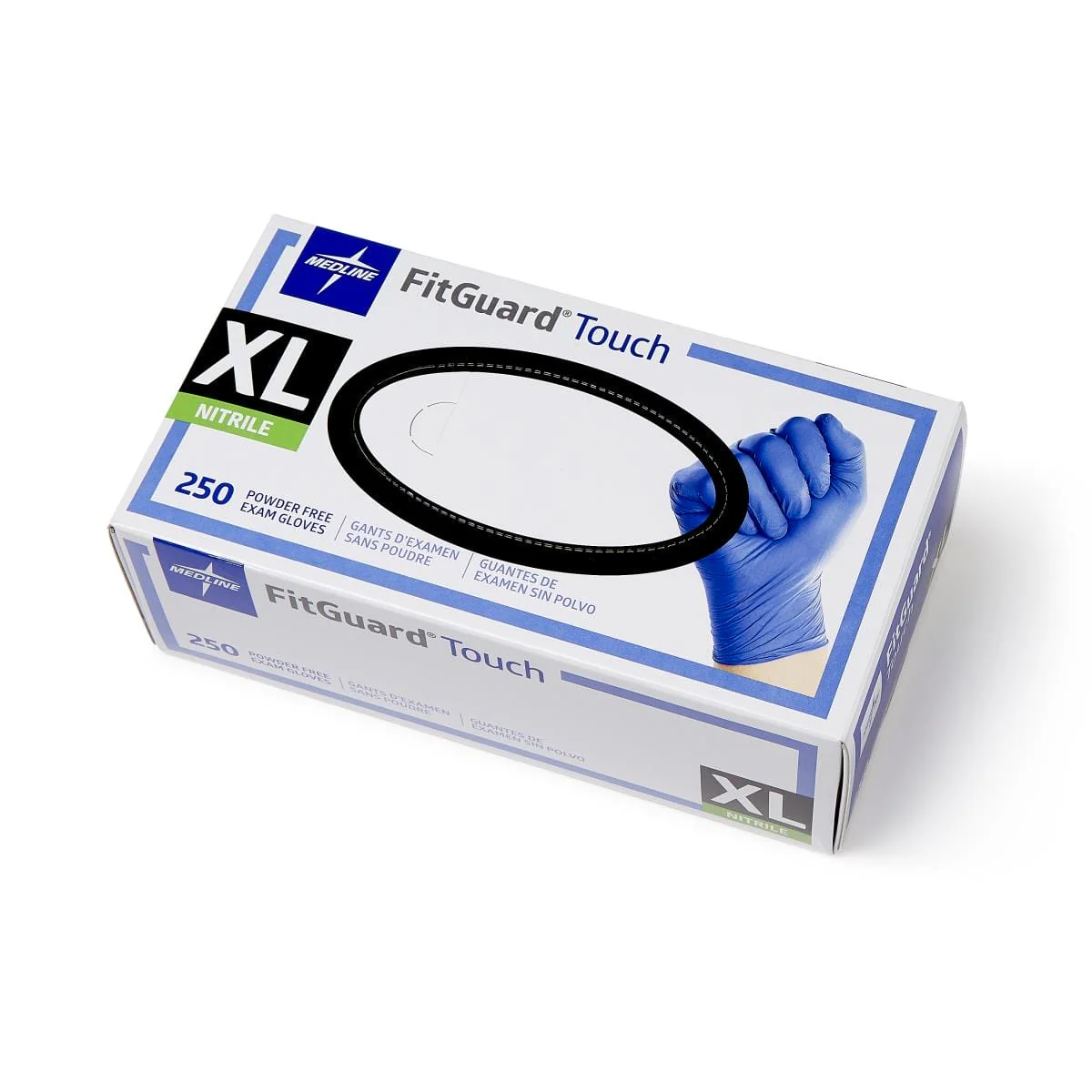 Medline FitGuard Touch Powder-Free Nitrile Gloves - Image 2