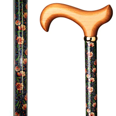 Vista International Corp. Floral Wood Cane - Image 3