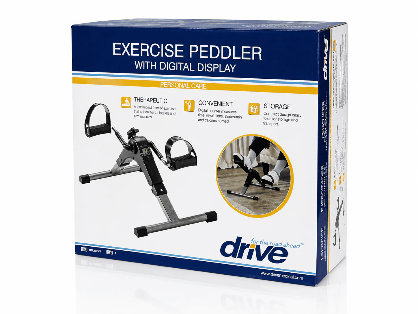 Drive Medical Folding Pedal Exerciser with Electronic Display - Image 10