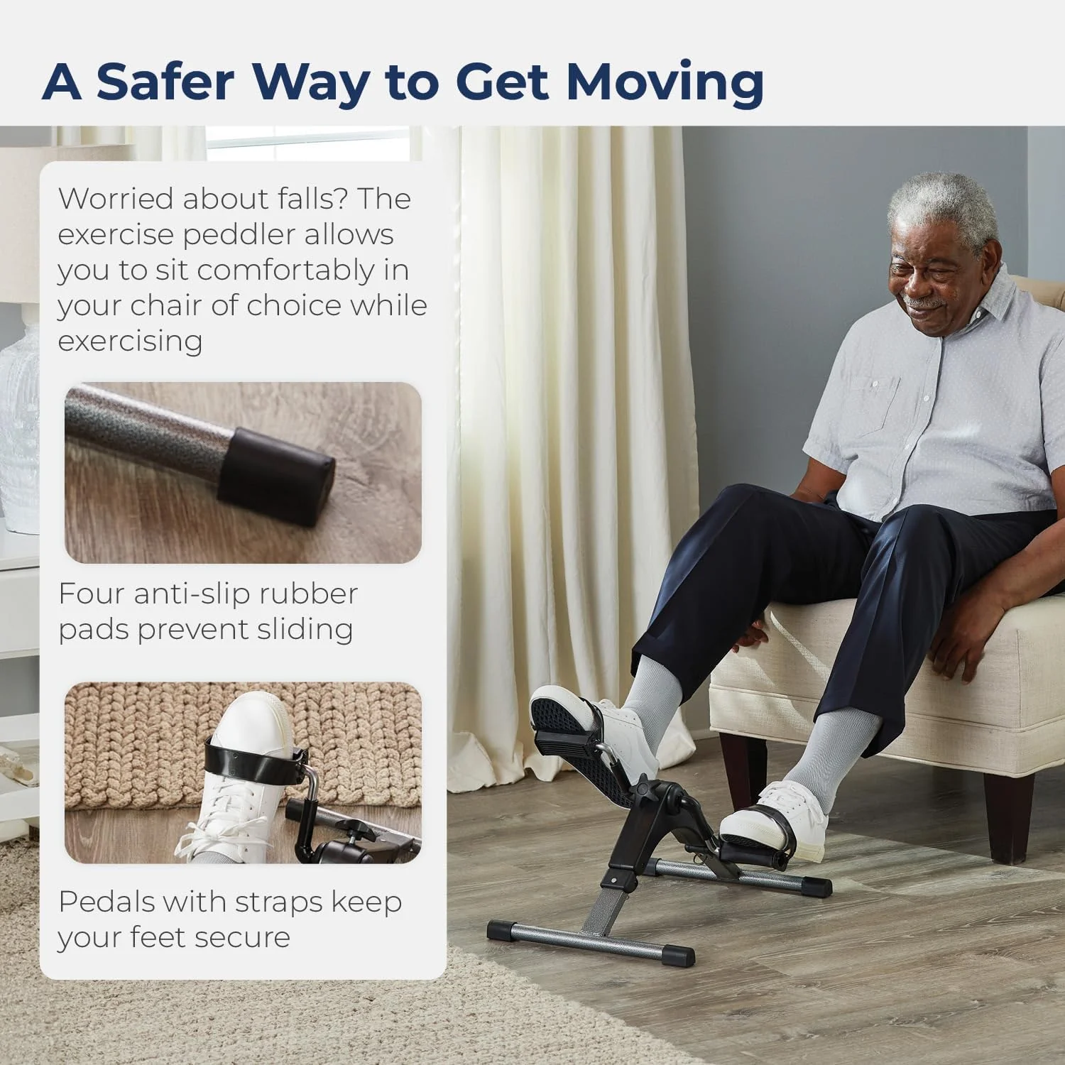 Drive Medical Folding Pedal Exerciser with Electronic Display - Image 7