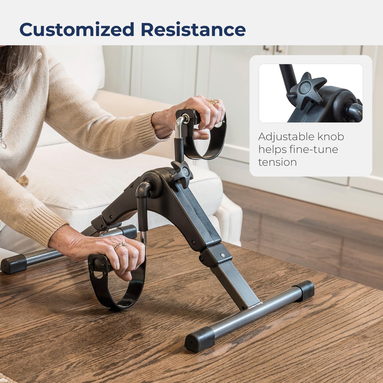 Drive Medical Folding Pedal Exerciser with Electronic Display - Image 9