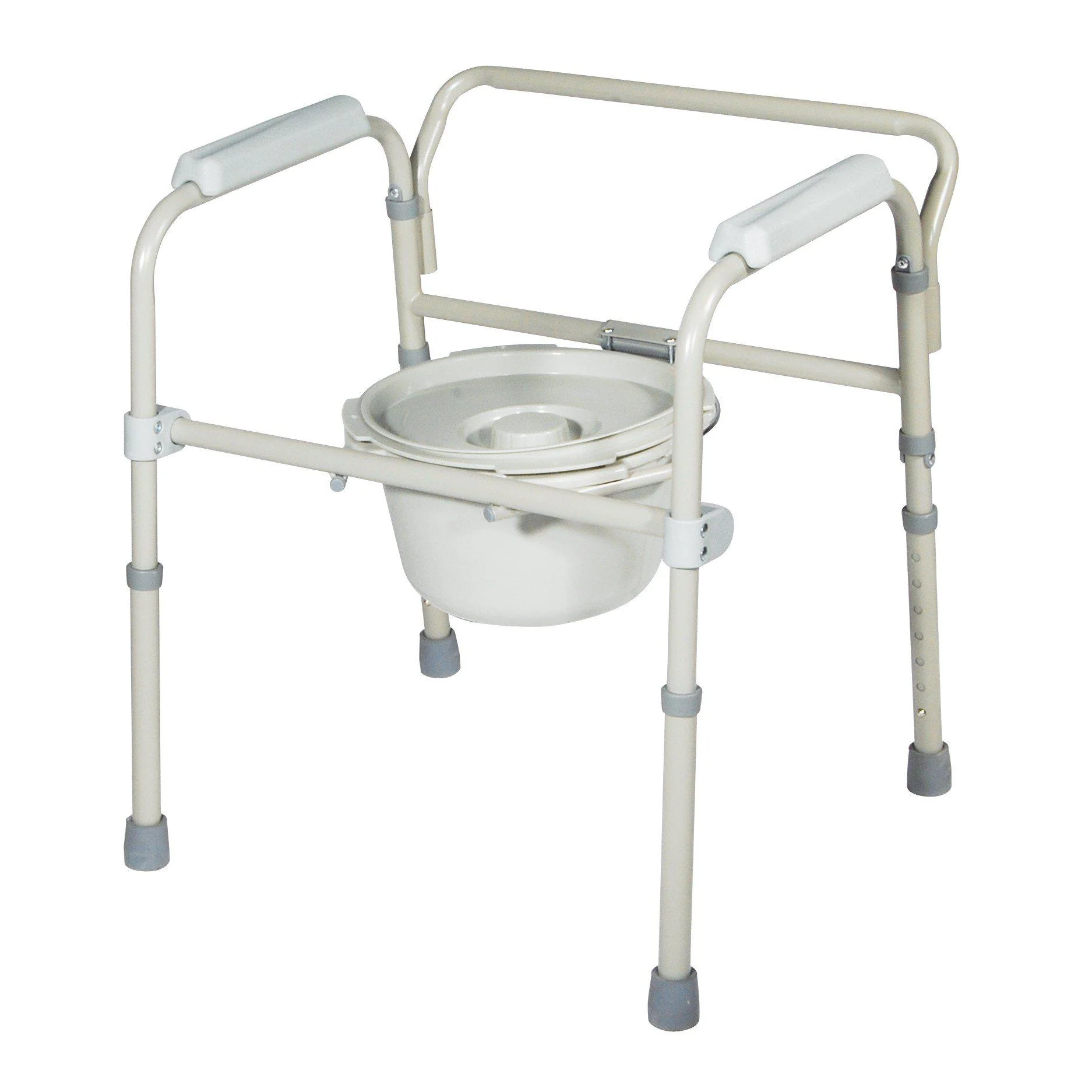 Drive Medical Folding Steel Commode - Image 3