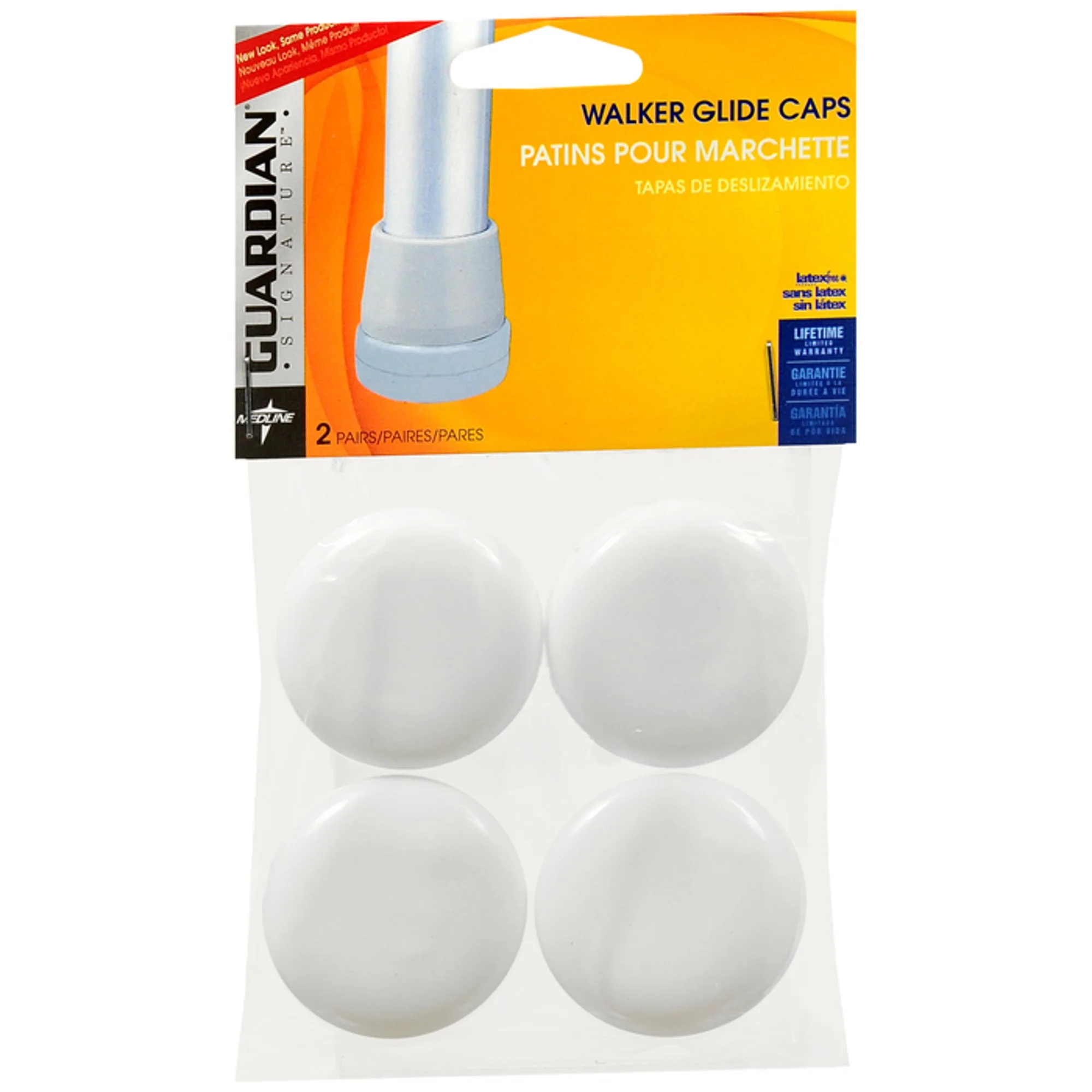 Medline Glide Cap for Walkers (Pack of 4) - Image 2