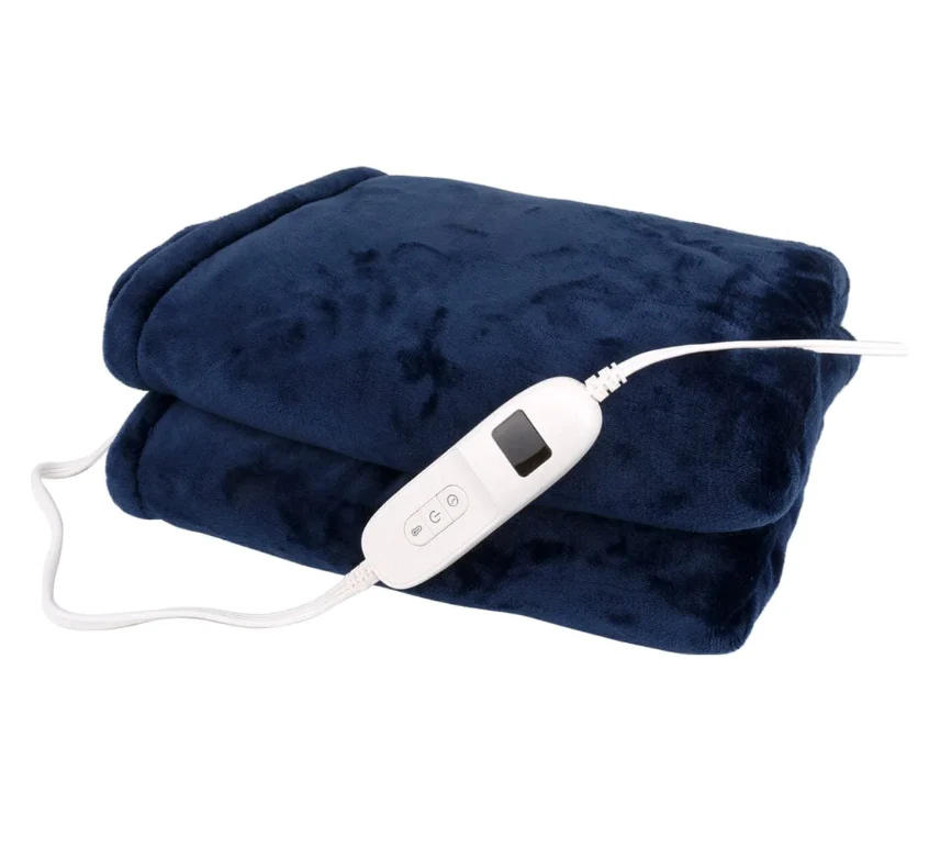 Relaxus Heated Sherpa Throw Blanket