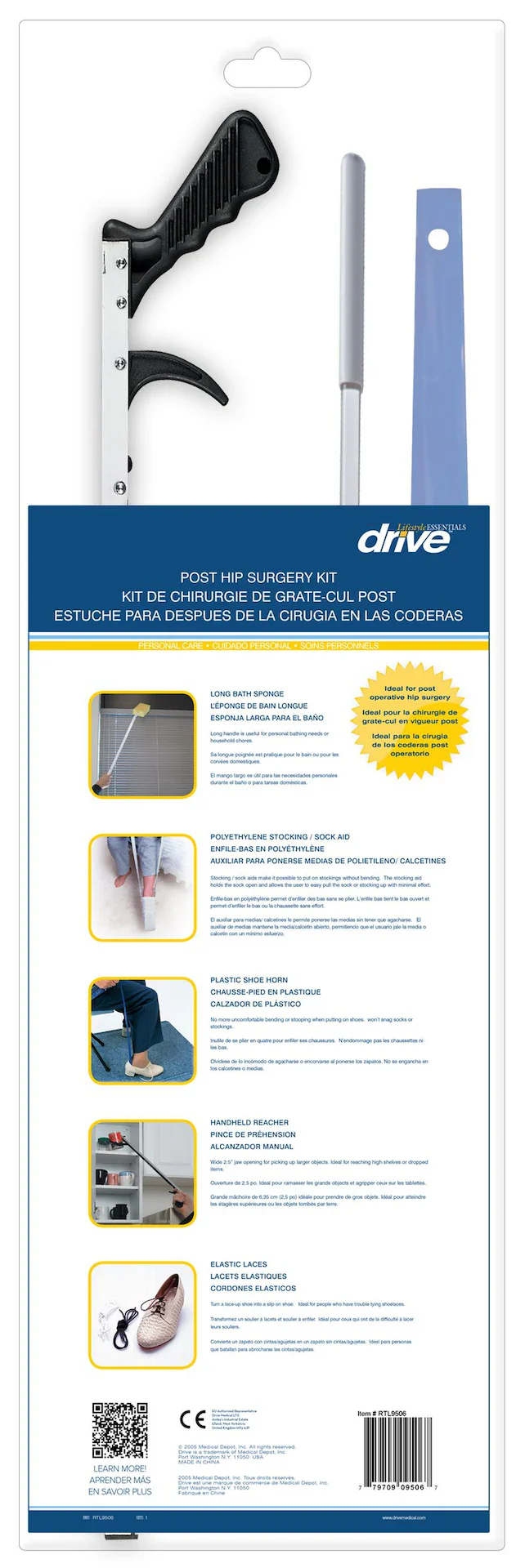 Drive Medical Lifestyle Hip Kit with 32" Reacher RTL9506 - Image 3