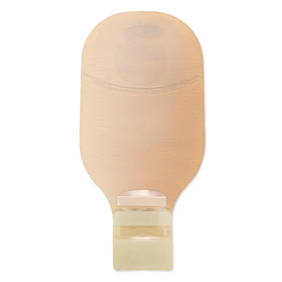 Hollister Premier Ceraplus Convex 1-Piece Drainable Pouch w/ Tape Border, Lock N Roll Closure, Beige, w/ Filter, Cut up to2" (51mm) Box of 5 - Image 2