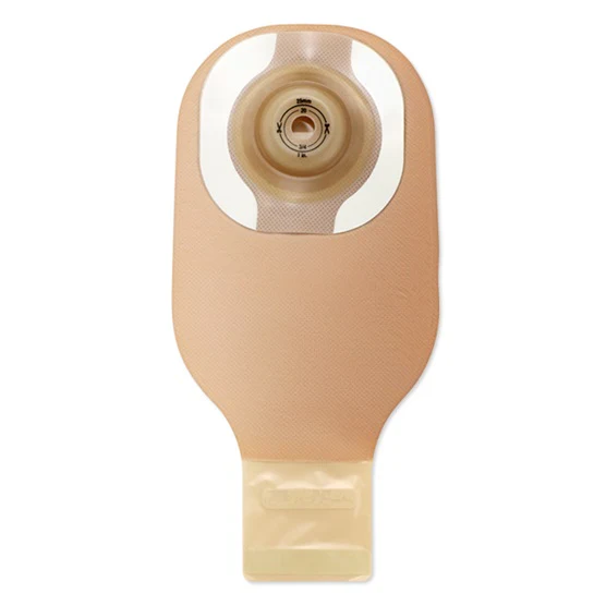BestBuy Medical Supplies Premier Ceraplus Soft Convex 1-Piece Drainable Pouch w/ Tape Border, Lock N Roll Closure, Beige, w/Filter, Pre-Cut 7/8" (22mm)