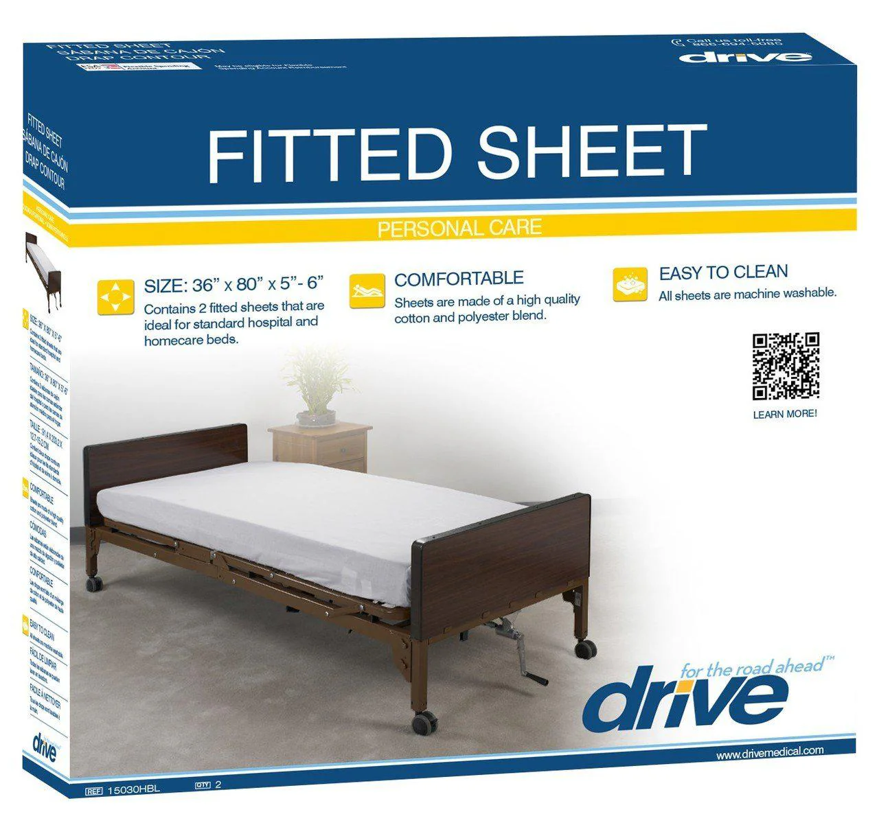Drive Medical Hospital Bed Fitted Sheets